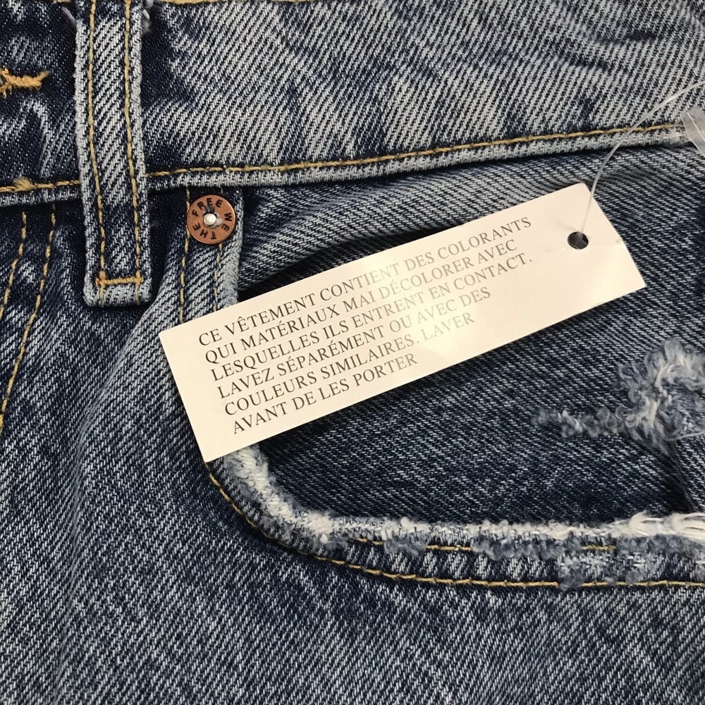 Free People Lita Ripped Straight Leg Jeans - Picture 10 of 10